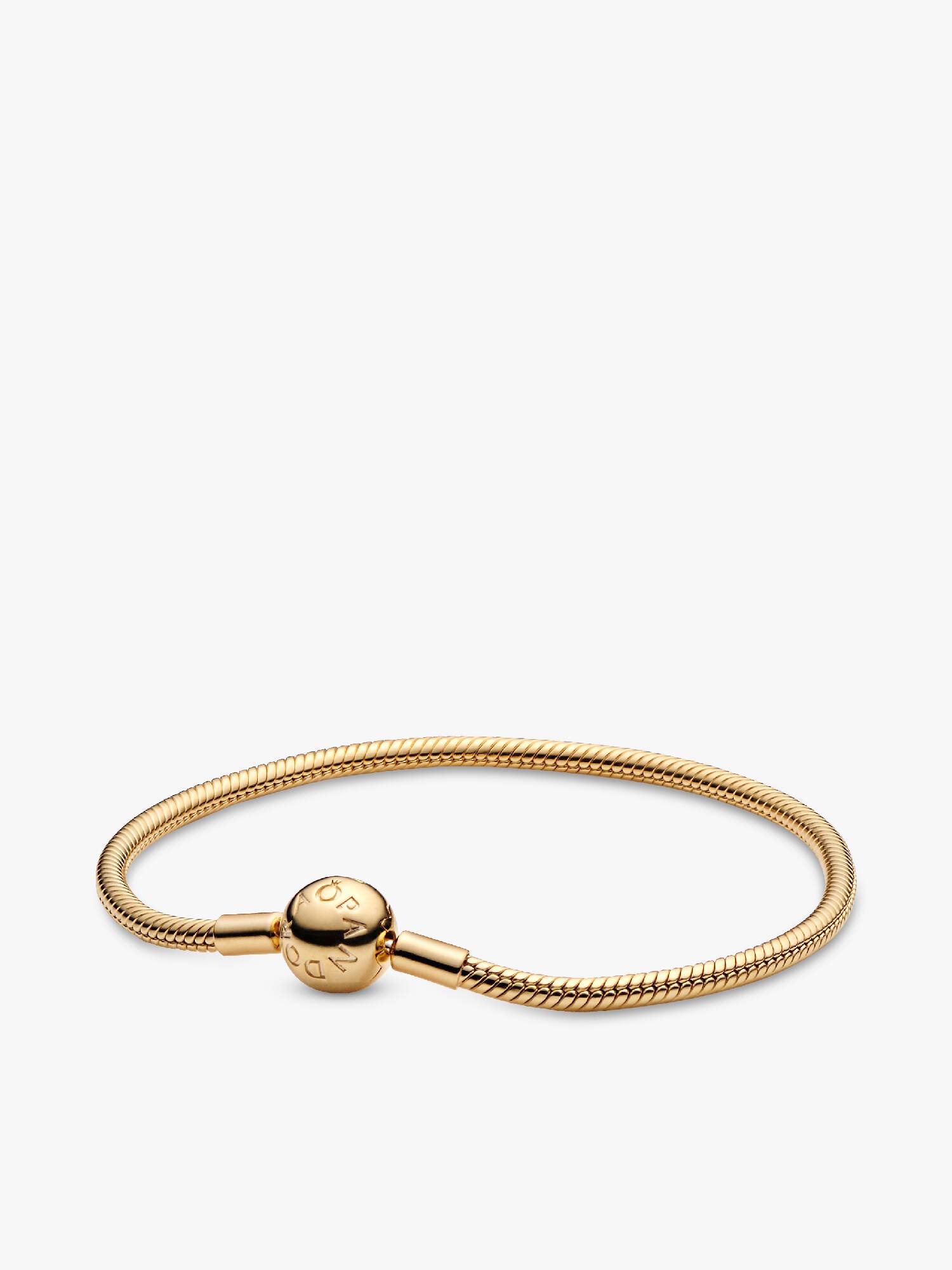 Snake chain 14k gold-plated bracelet