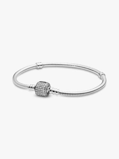 Moments Silver Bracelet, Signature Clasp