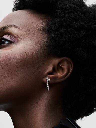 Sparkling Herbarium Cluster Drop Earrings