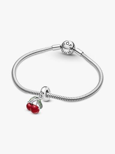 Asymmetrical Cherry Fruit Dangle Charm
