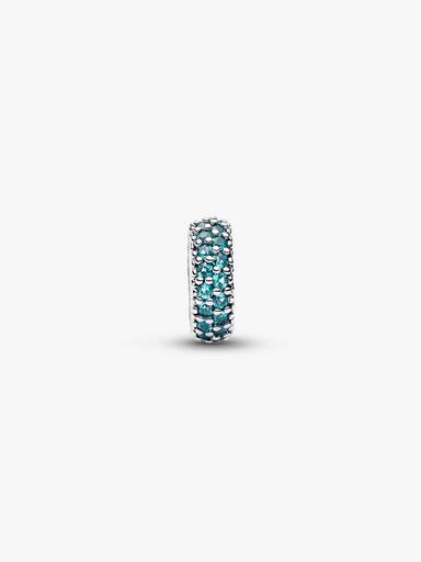 Ice Blue Stone Spacer Charm