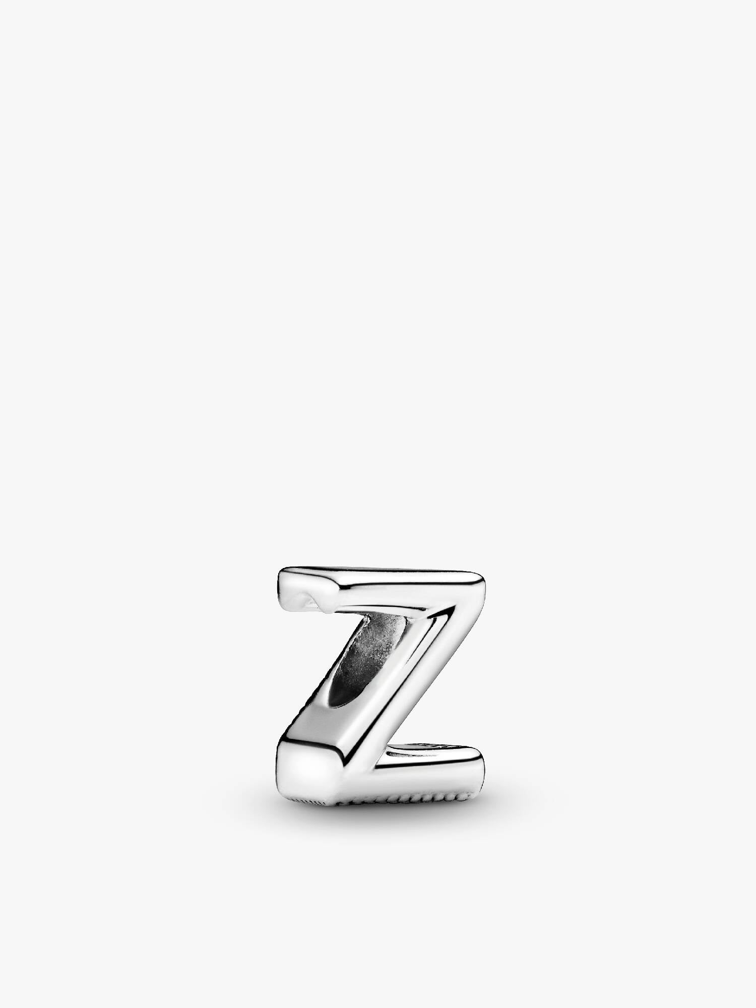 Letter Z silver charm
