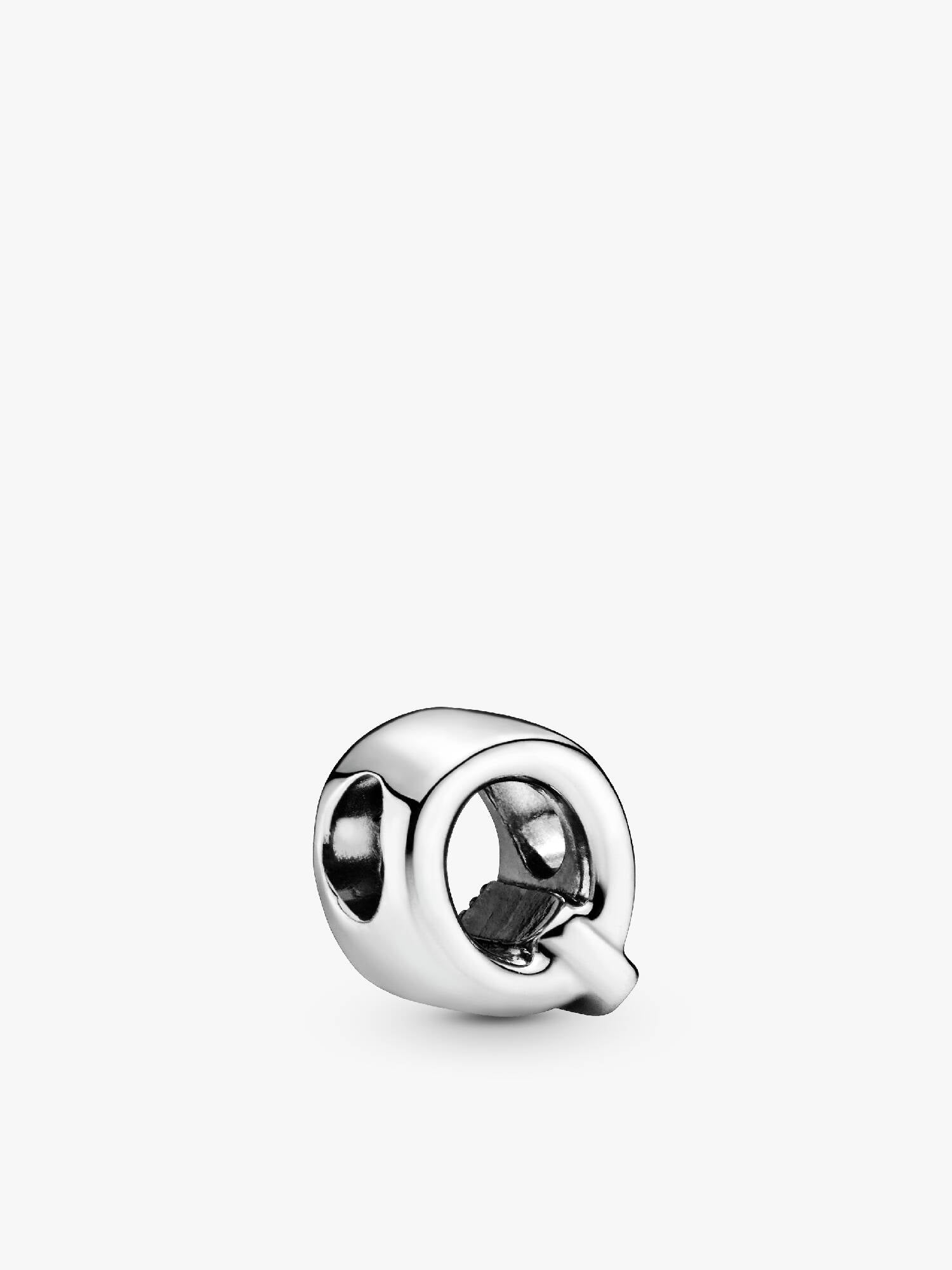 Letter Q silver charm