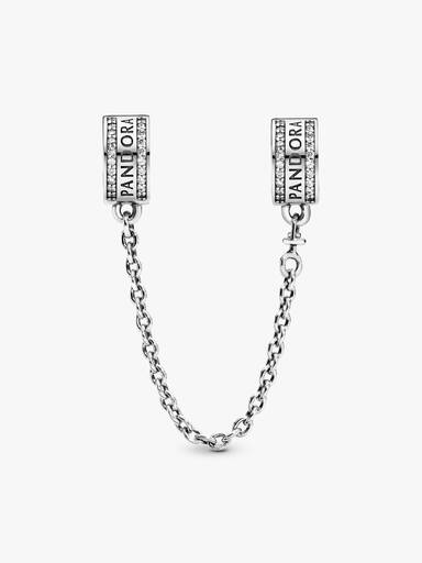Pandora Logo Safety Chain Clip Charm