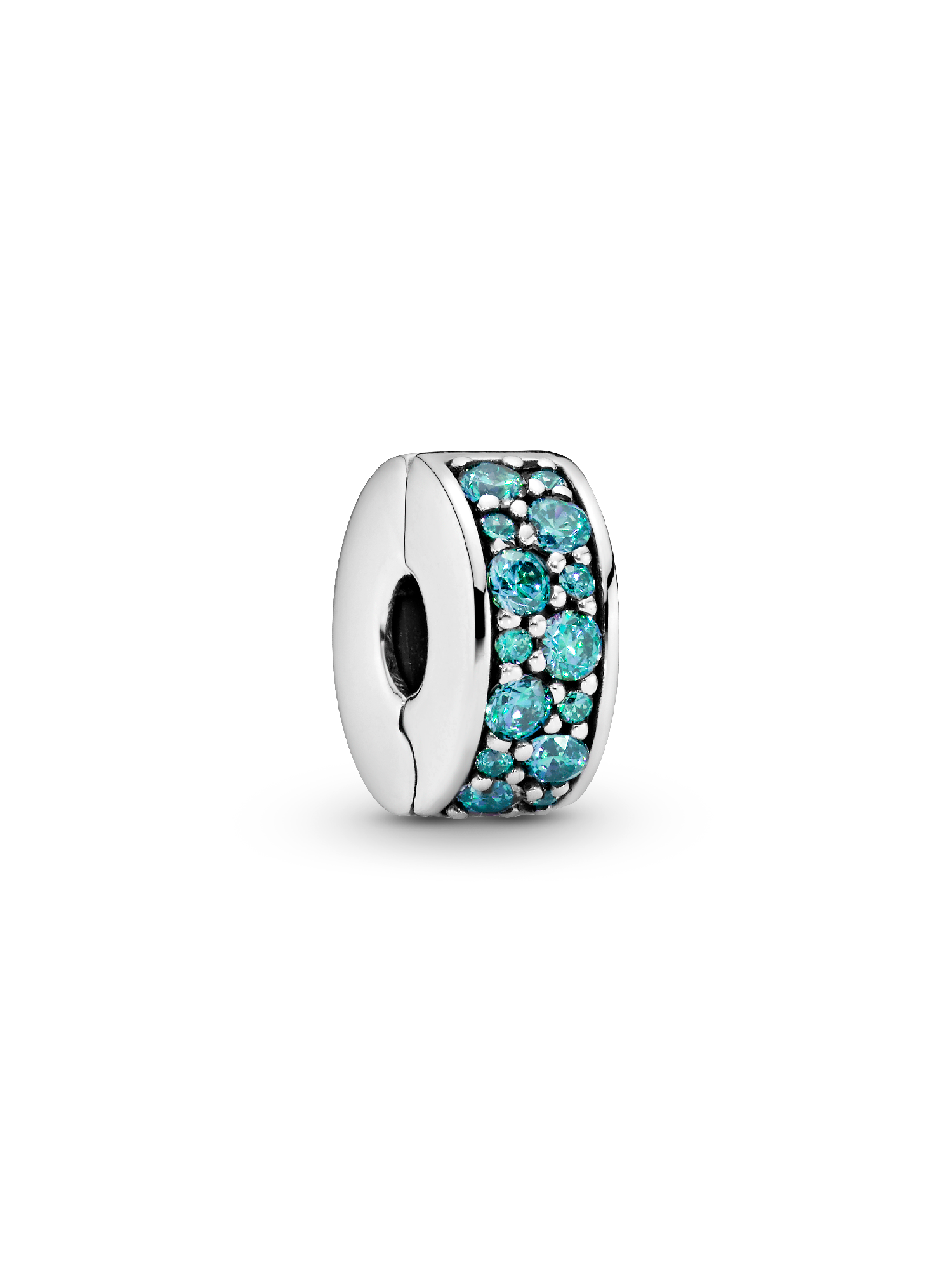 Teal Pavé Clip Charm