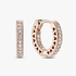 Pavé Heart Hoop Earrings Pavé Heart Hoop Earrings