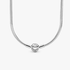 Silver necklace with round clasp Silver necklace with round clasp