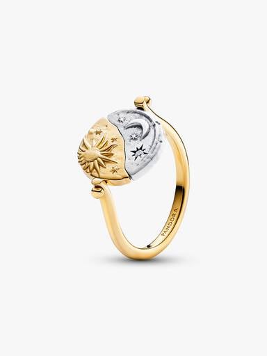 Sun & Moon Reversible Medallion Ring
