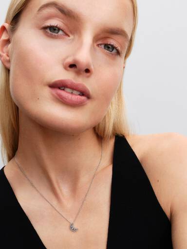Crescent Moon Pendant Necklace