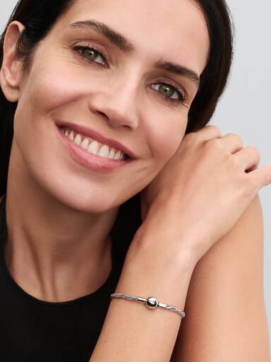 Round Pandora Clasp Twisted Snake Chain