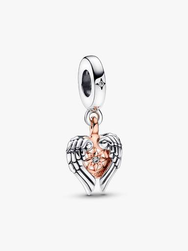 Celestial Compass Angel Wings Dangle Charm