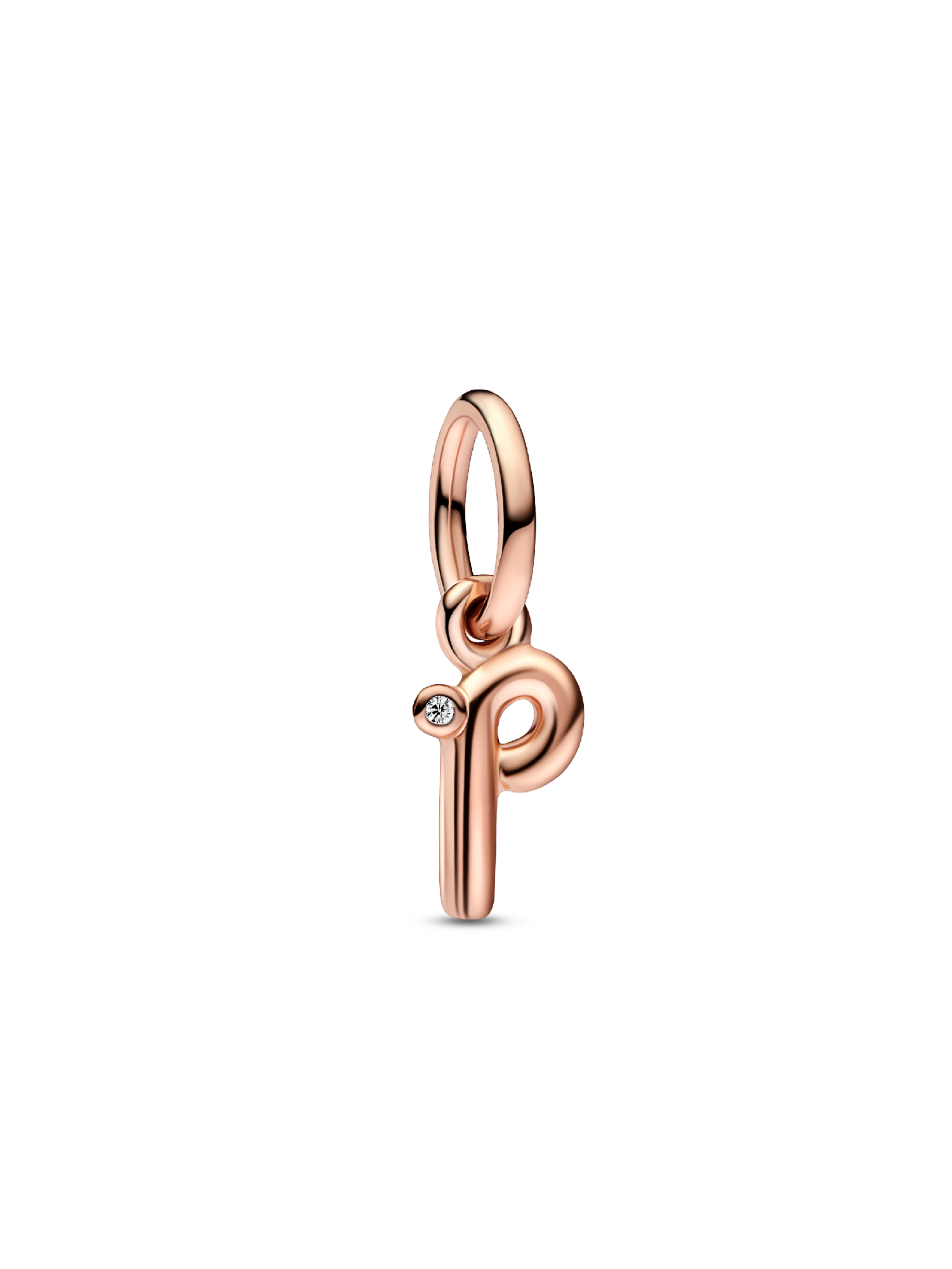 Letter p Script Alphabet Dangle Charm
