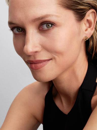 Organically Shaped Heart Small Hoop Earrings