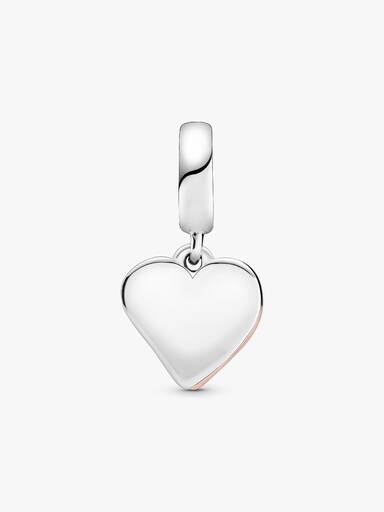 Sparkling Freehand Heart Dangle Charm