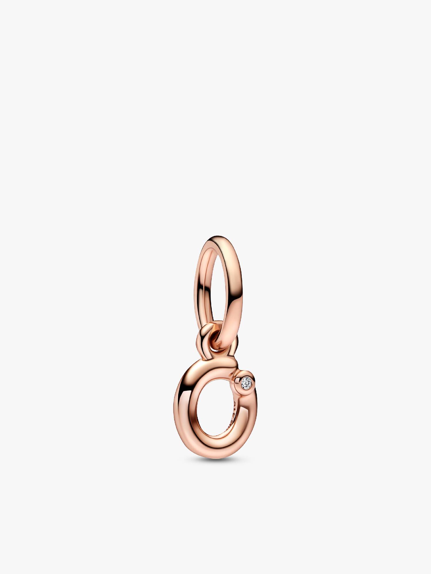 Letter o Script Alphabet Dangle Charm