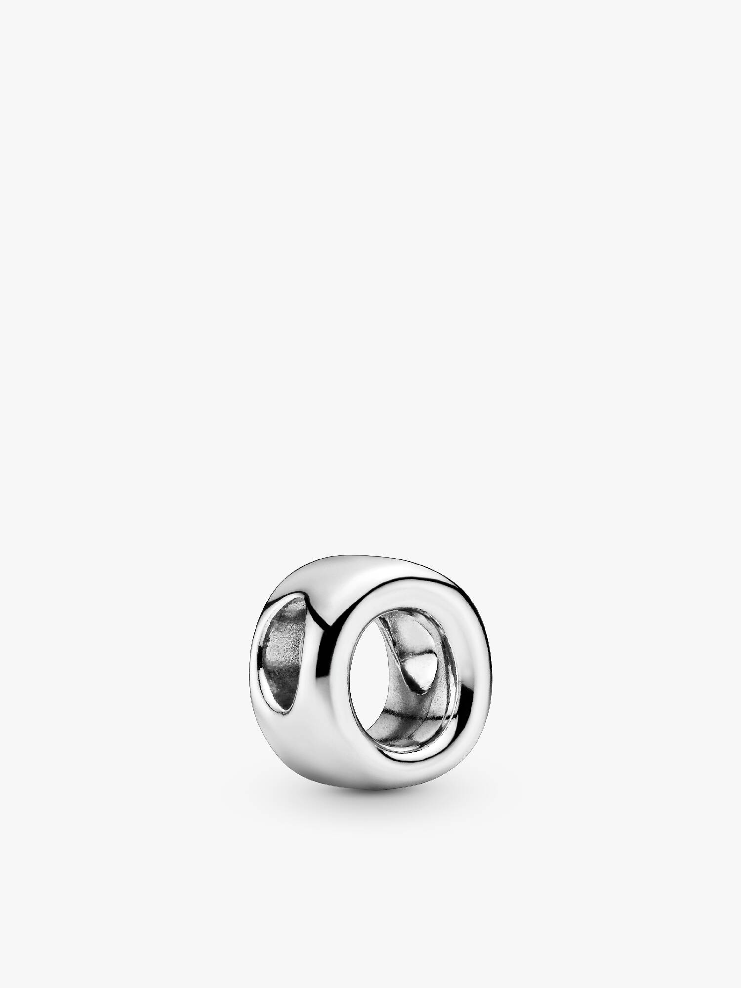 Letter O silver charm