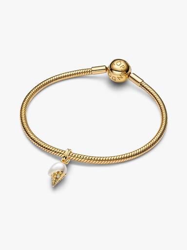 Treated Freshwater Cultured Baroque Pearl Ice Cream Dangle Charm
