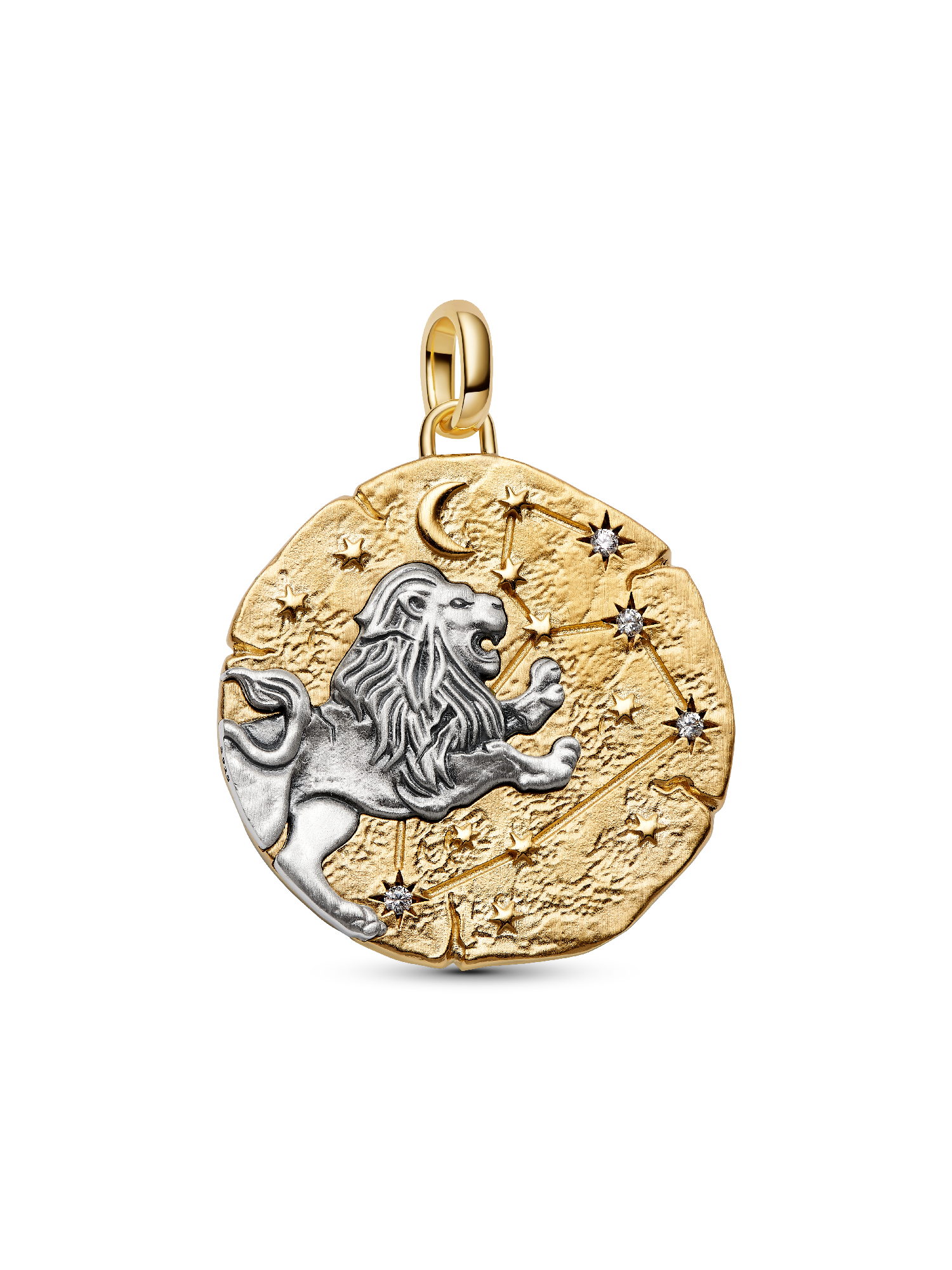 Leo Zodiac Oversized Medallion Charm