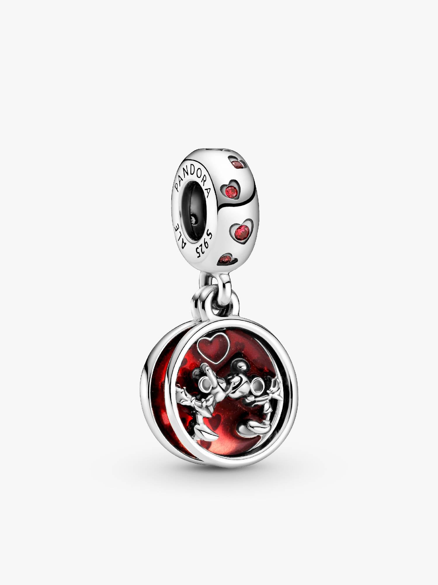 Disney Mickey Mouse & Minnie Mouse Love and Kisses Dangle Charm