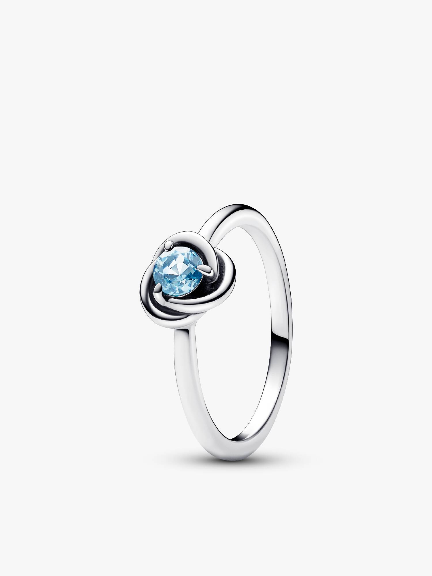 Sea Aqua Blue Eternity Circle Ring
