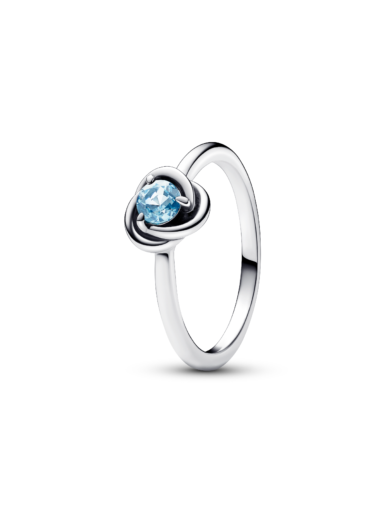 Sea Aqua Blue Eternity Circle Ring