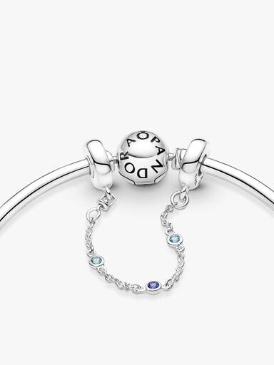 Triple Blue Stone Safety Chain