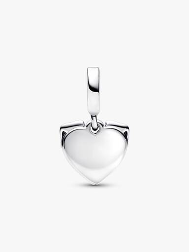 Heart & Dog Double Dangle Charm